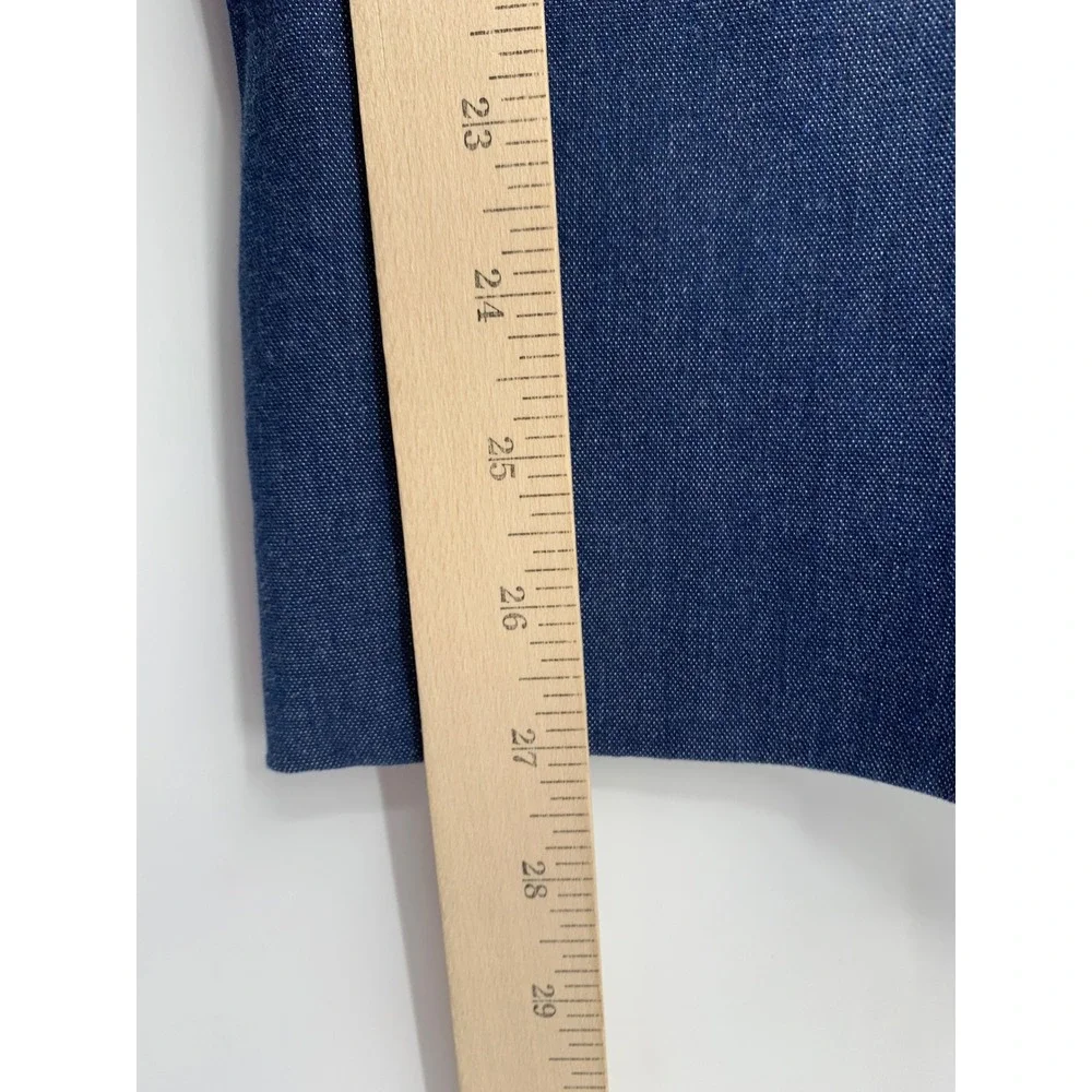 Talbots Pants Womens 4 Blue Bristol High Waist Straight Leg Ankle NEW
